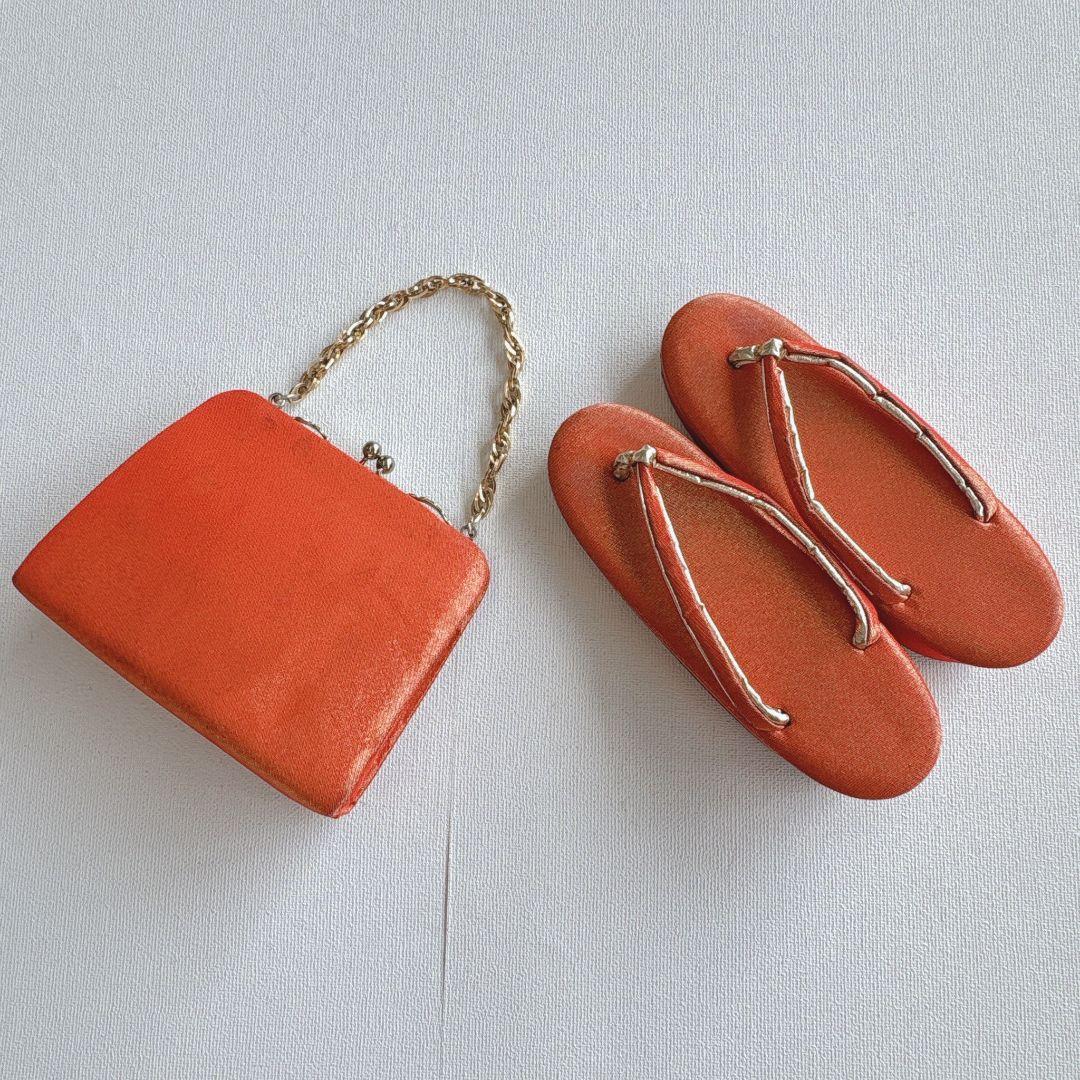 フルセット 七五三7歳女児 茶色地 桜 袋帯 シルバー地 長襦袢付 7292