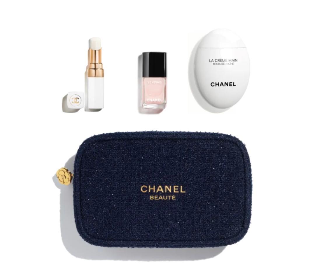 CHANEL クリスマスコフレ2025 リップアンドネイルケアセット ポーチ付き