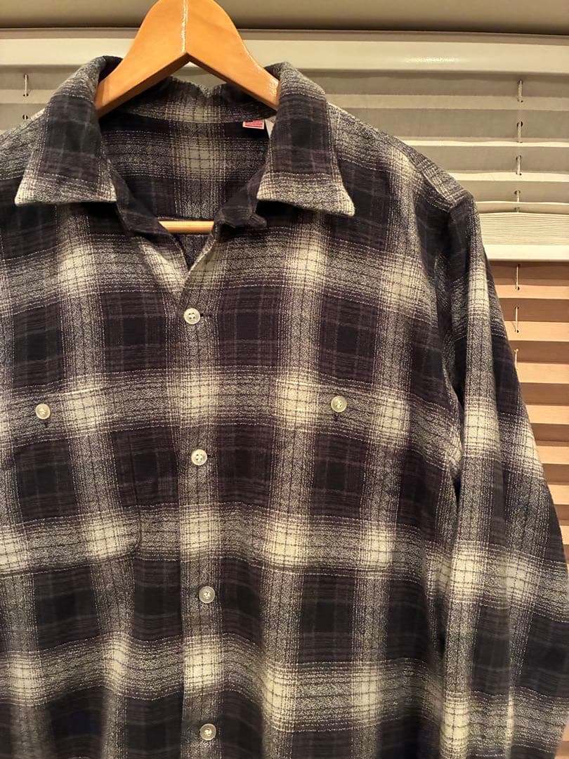 A.R.P. Ombre Check Loop Collar Shirt - メルカリ