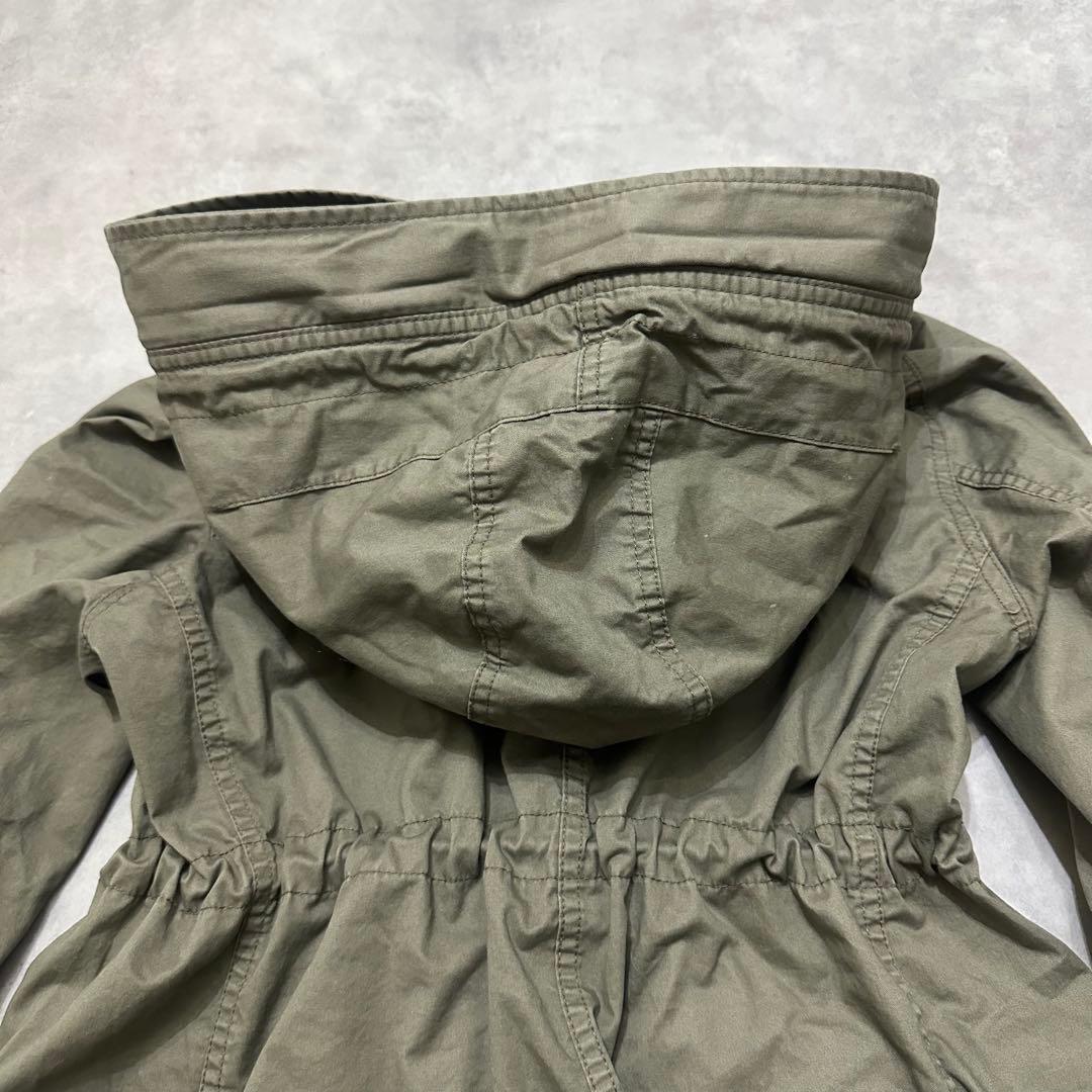 平成ギャルy2k　ファー付きミニタリーモッズコート　フェアリーグランジ　パーカー