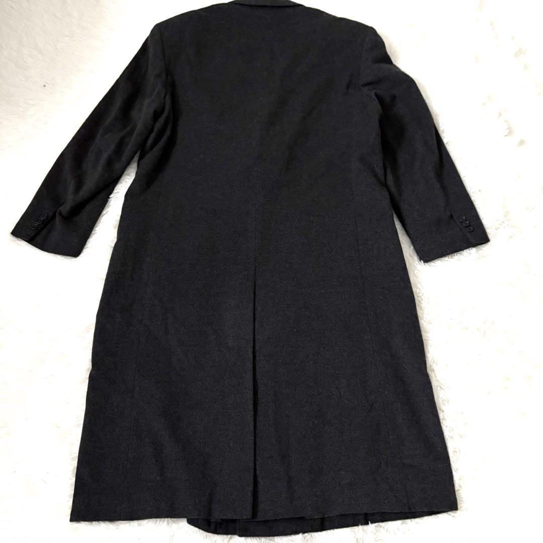 極美品☆ピエールカルダン　ダブル　チェスターコート　カシミア100% LL