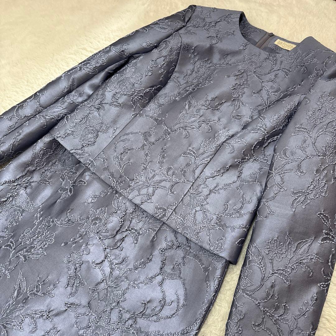 La Festa chic｜シルク混ロングワンピース 定価約20万　新品タグ付