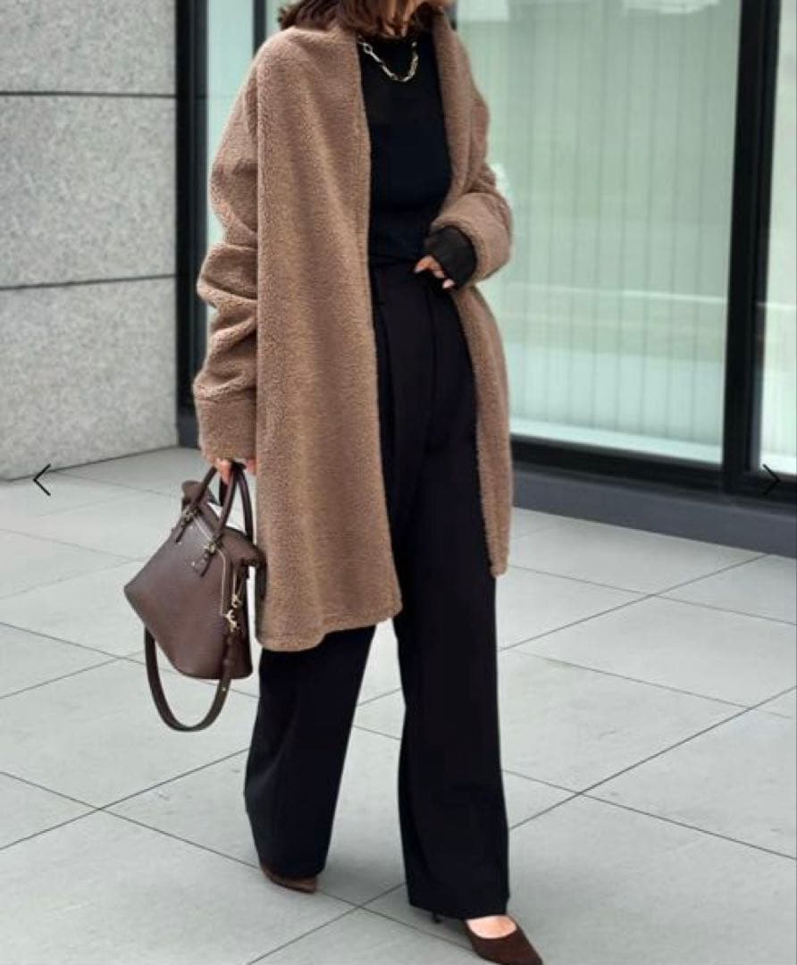 専用です新品タグ付きEmmaTaylorボンディングボアコートモカ 追加生産