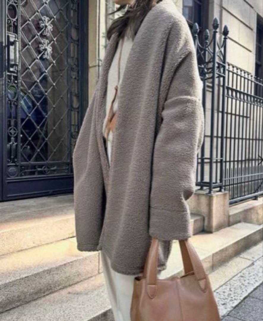 専用です新品タグ付きEmmaTaylorボンディングボアコートモカ 追加生産