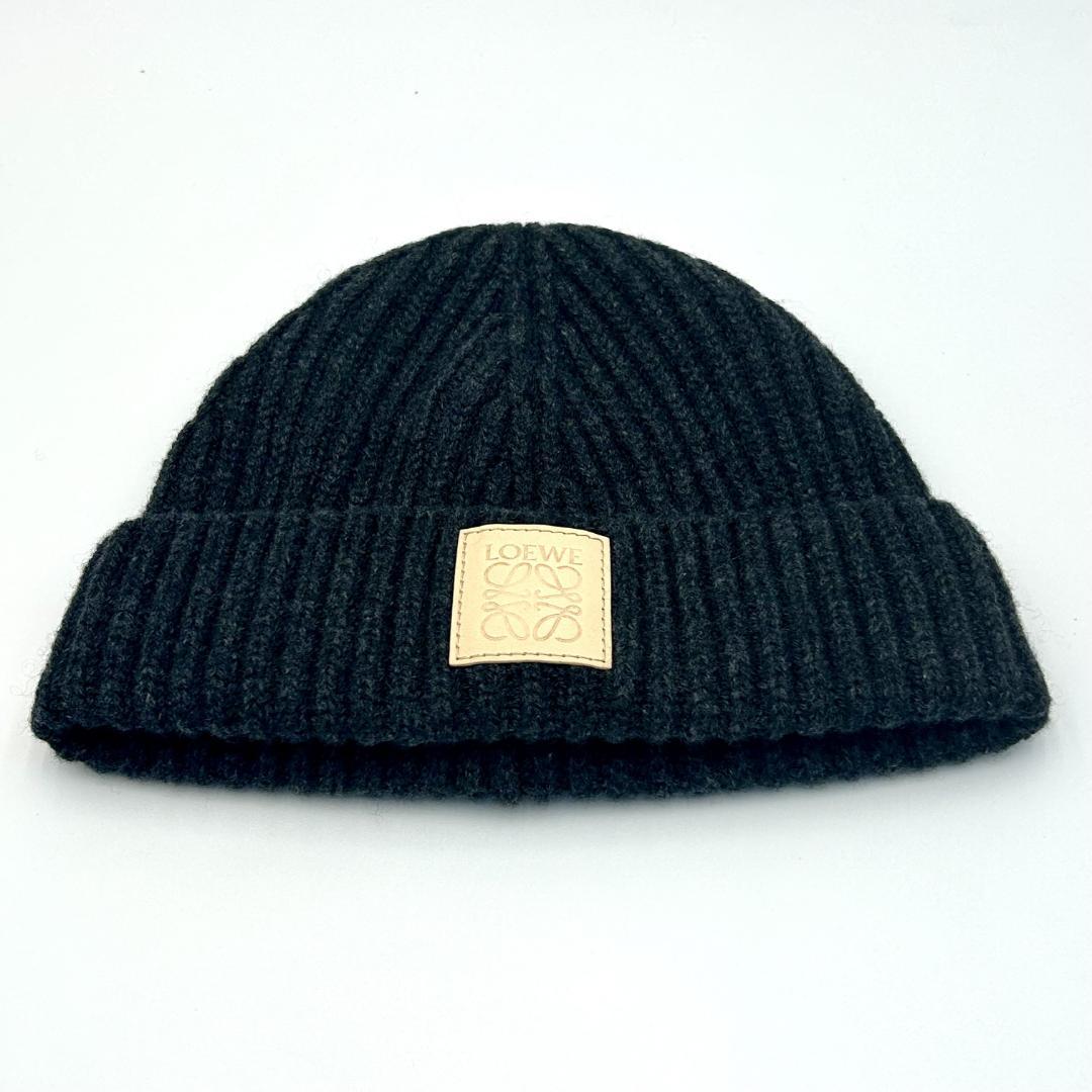 ☆新品未使用☆ LOEWE ニットキャップ カシミヤ ブラック