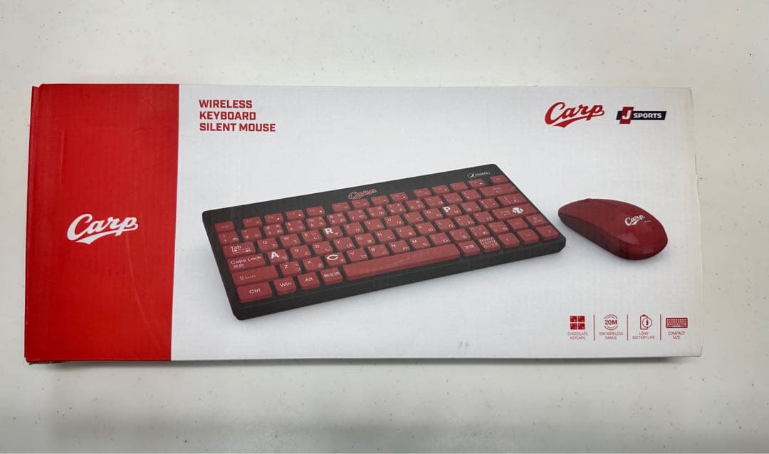 広島東洋カープ】ワイヤレスキーボード、マウスセット - メルカリ