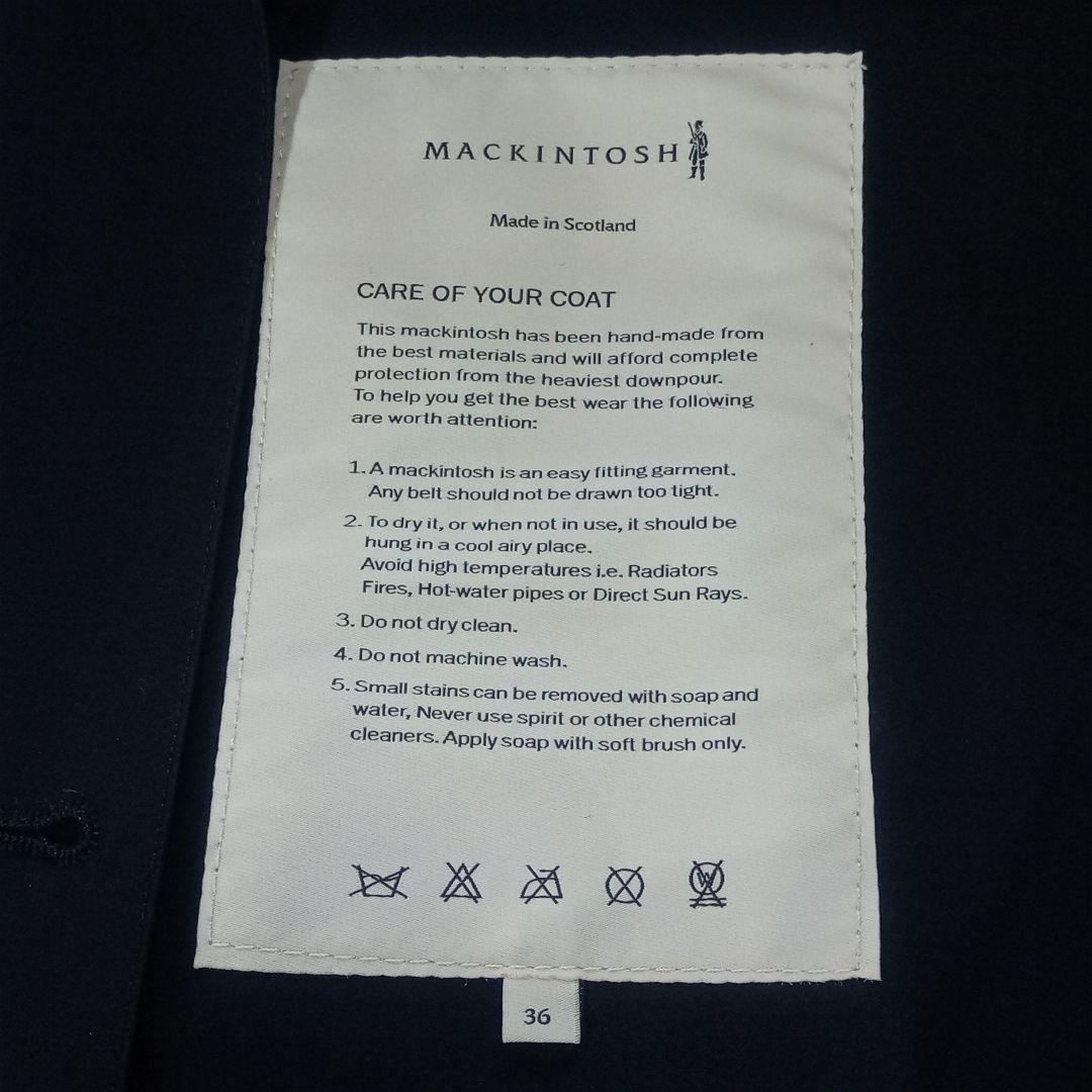 美品 マッキントッシュ DUNCAN ゴム引きコート ライナー付き 36 黑