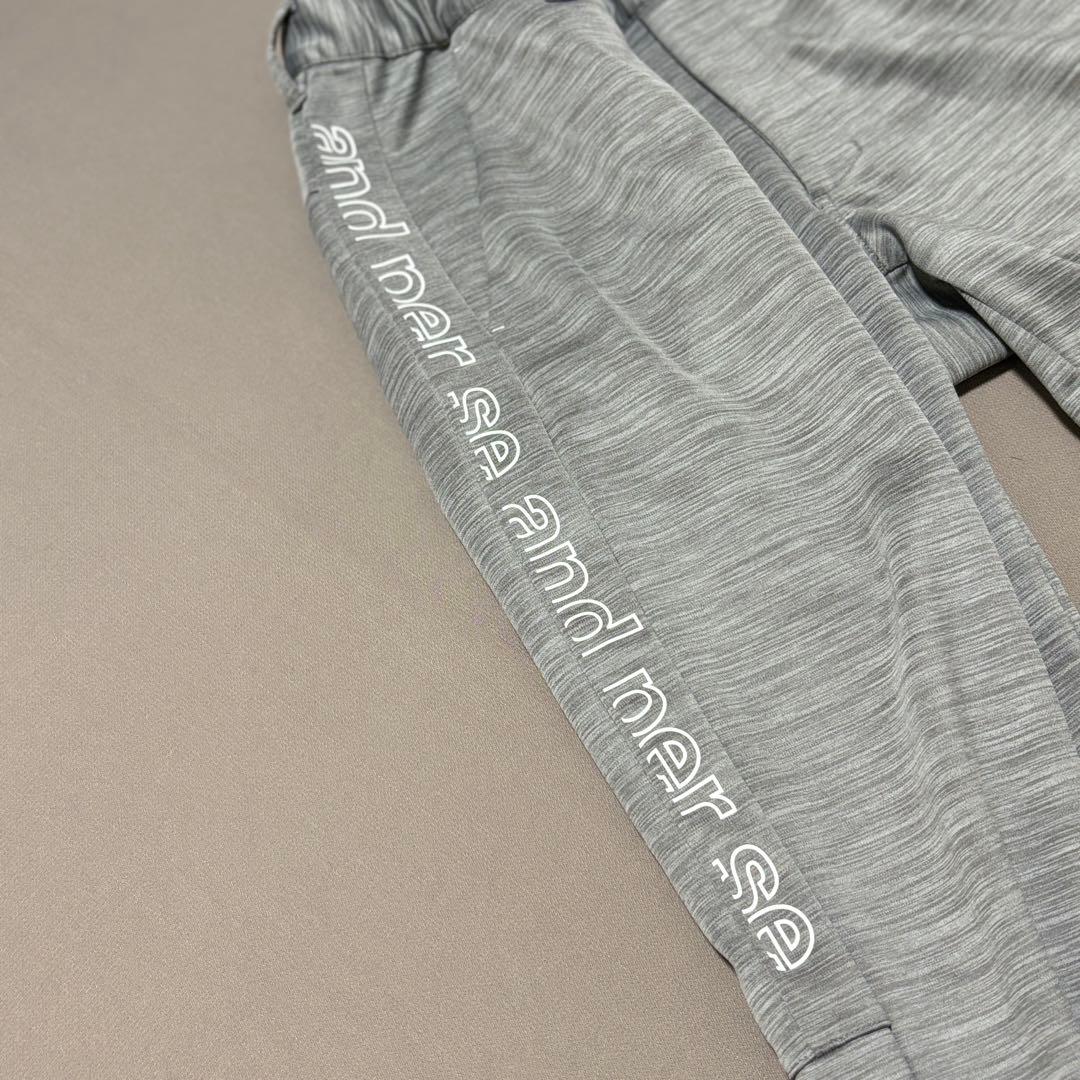 アンパスィand per se サイドロゴダンボールニットジョガーパンツ M