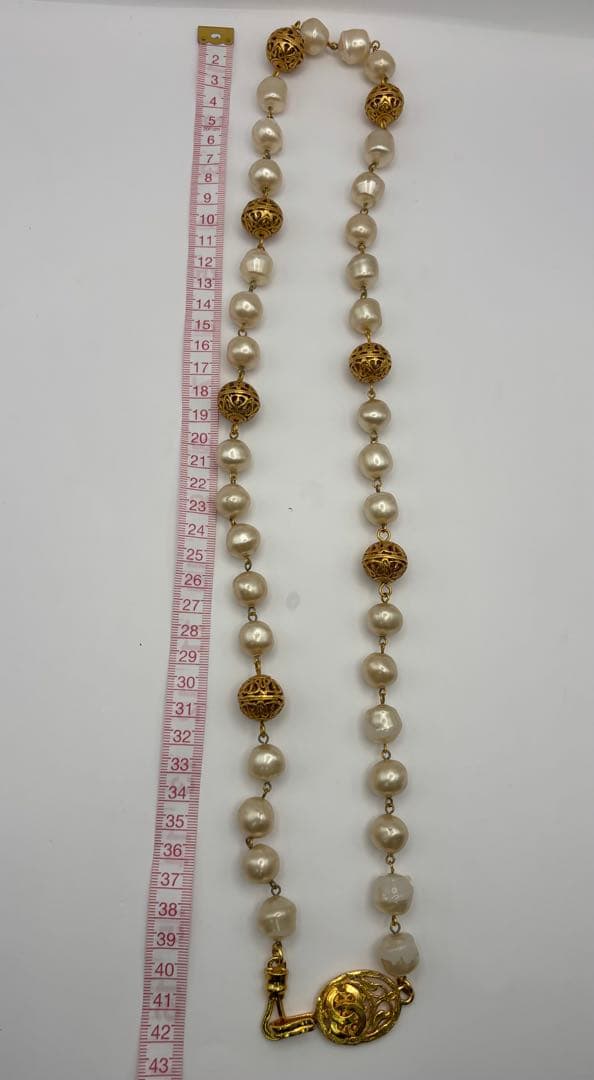 CHANEL シャネル パール チェーンベルト ココマーク ゴールド ネックレス