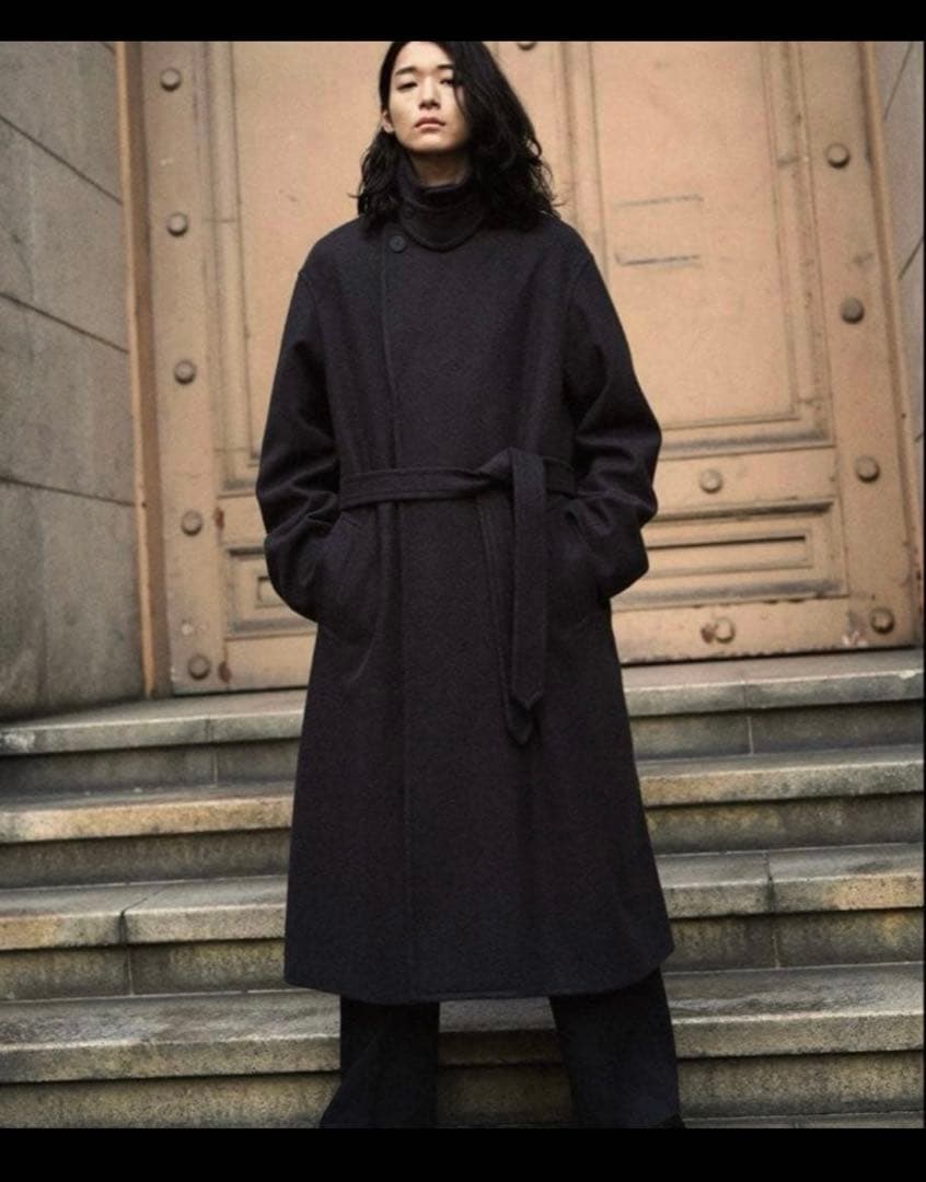 SMOOTH HERRINGBONE MAXI OVER COAT - メルカリ