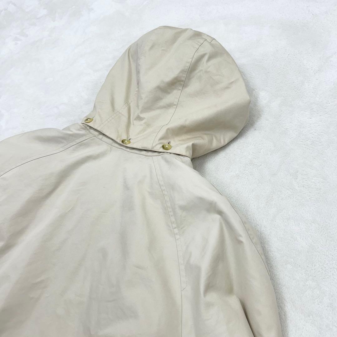 Burberry フード付ダウンライナーコート ノバチェック メンズＬ　ベージュ