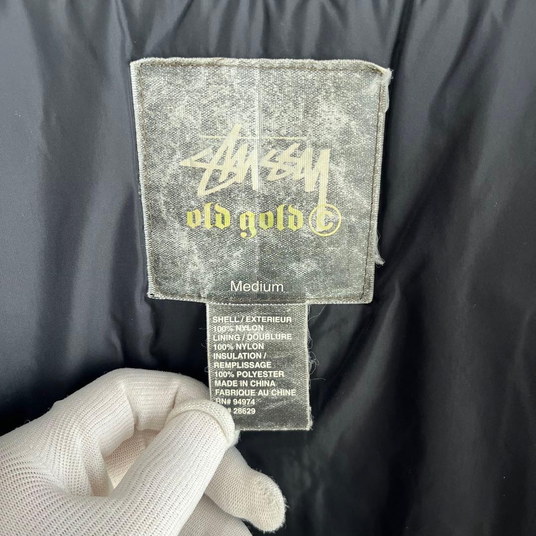 【希少】STUSSY　スタジャン　OLD GOLD Sロゴ　オールドステューシー