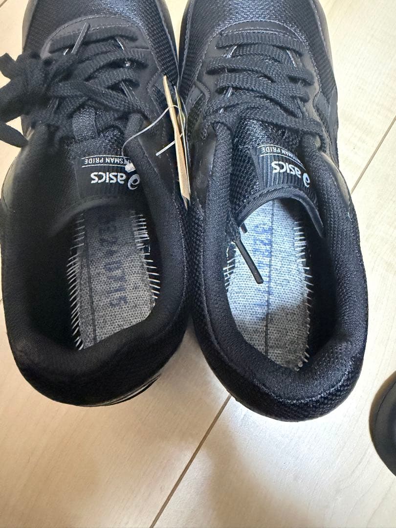 ASICS ブラック 安全靴 - メルカリ