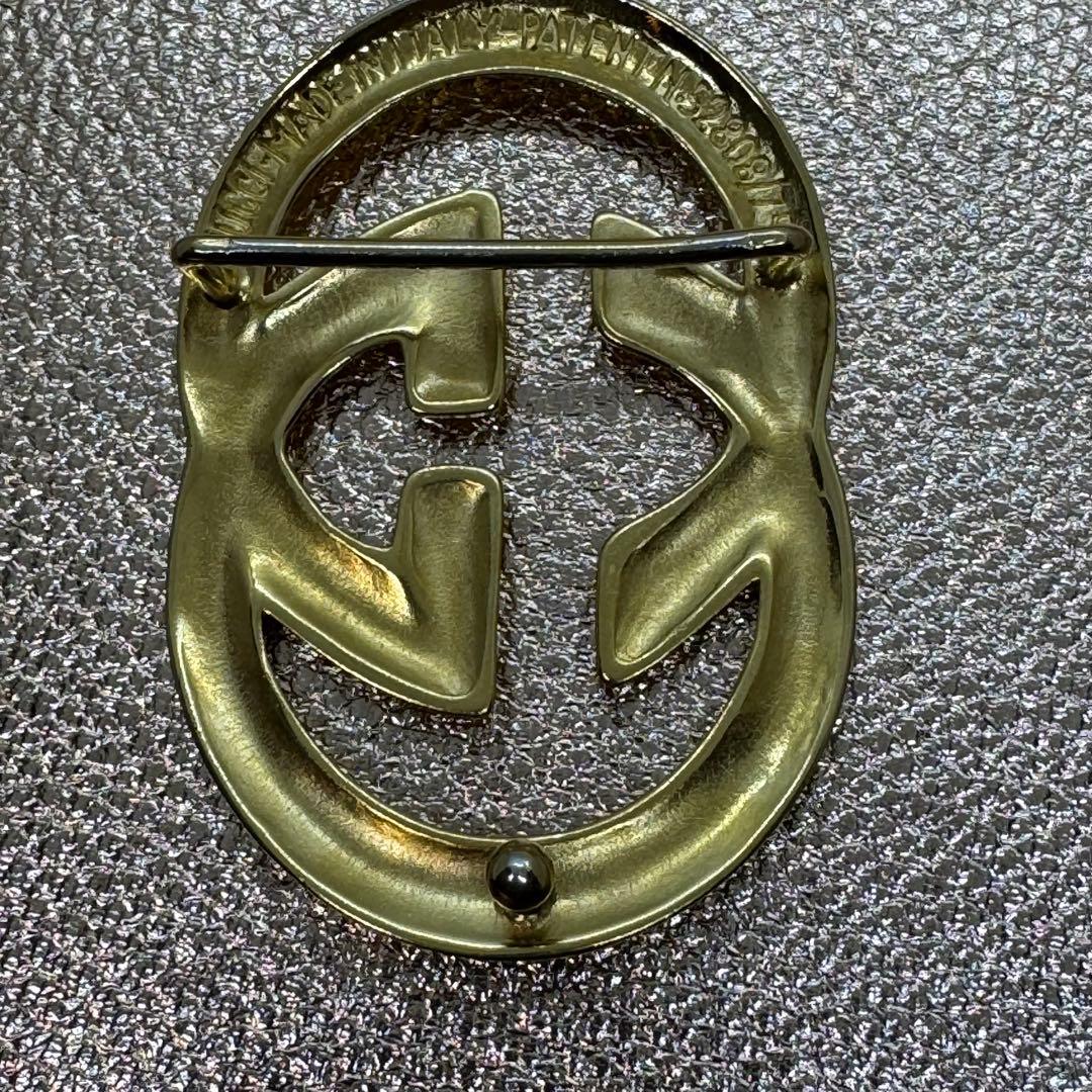 GUCCI ダークブラウン レザー ベルト