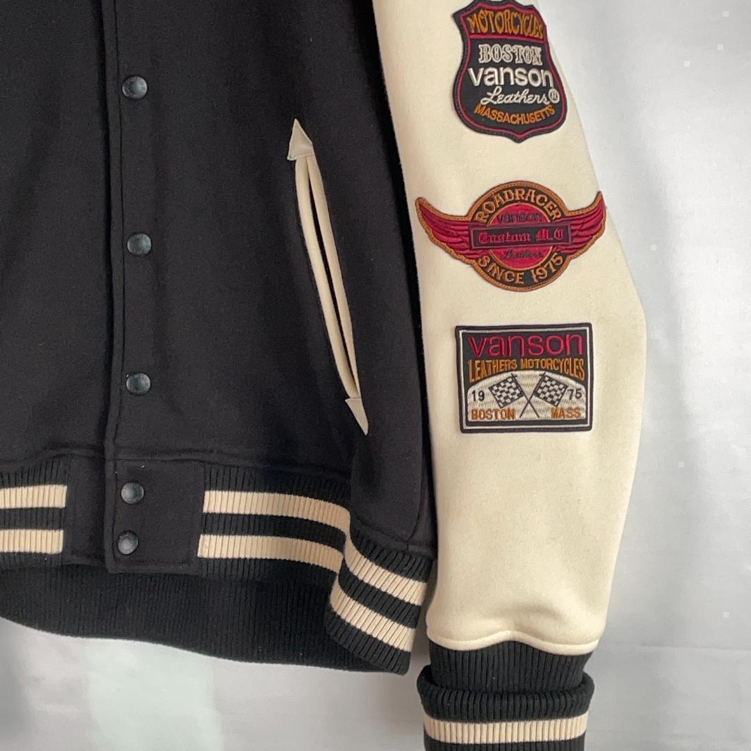 未使用級 ヴァンソン XL スタジャン ワッペン カスタムデザイン 刺繍