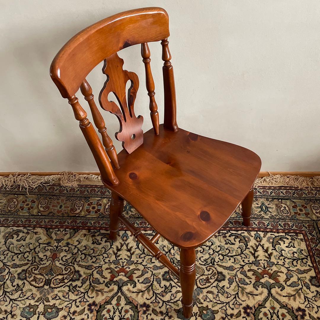 ② コスガ家具　ウィンザーチェア　パイン材　ダイニングチェア