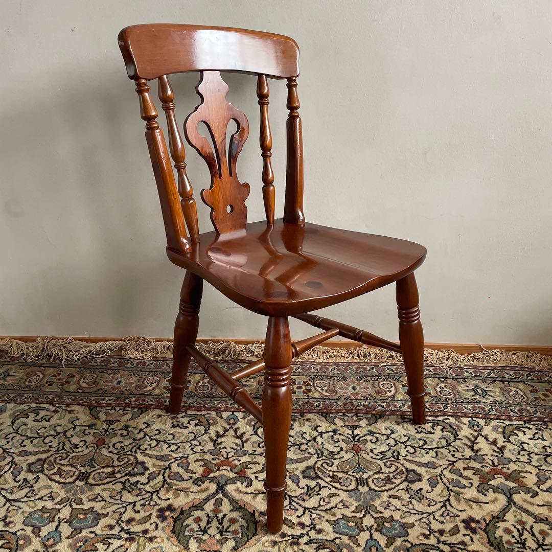 ② コスガ家具　ウィンザーチェア　パイン材　ダイニングチェア