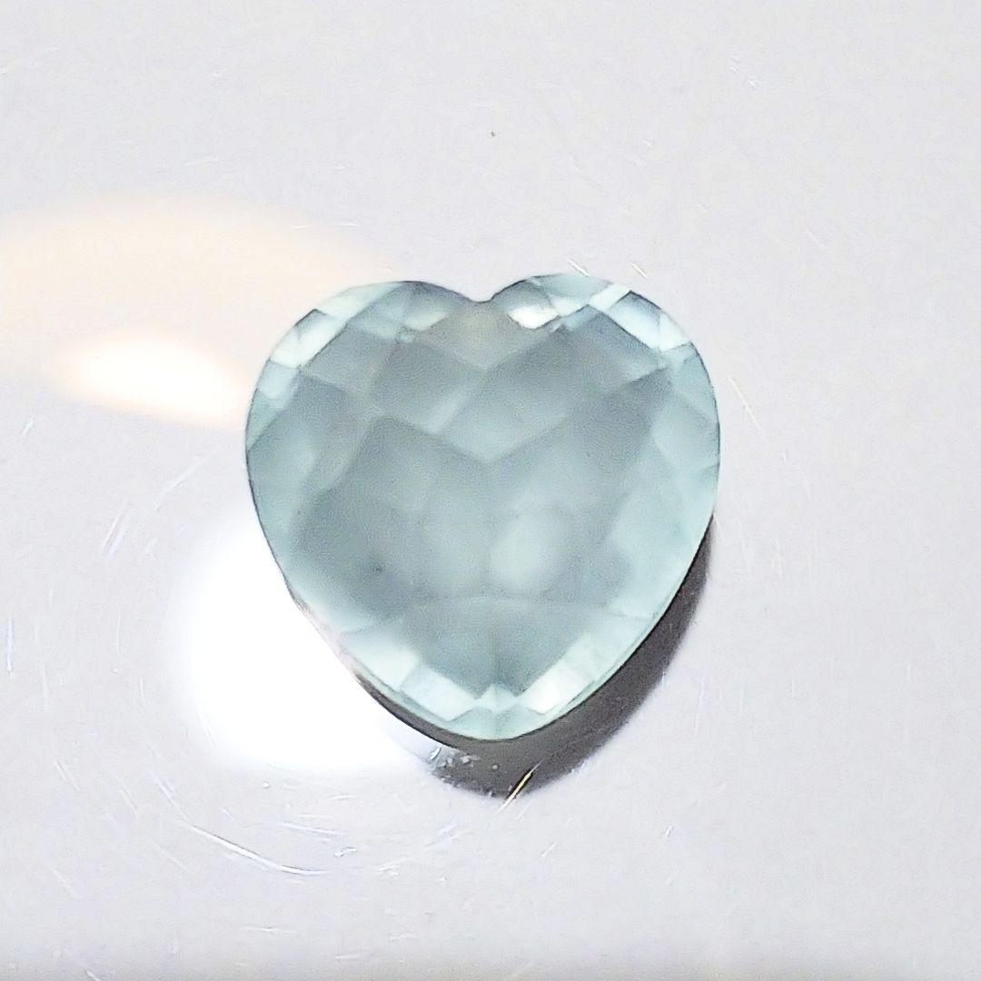 ミルキーアクアマリン ハートシェイプ♡ 5.76ct