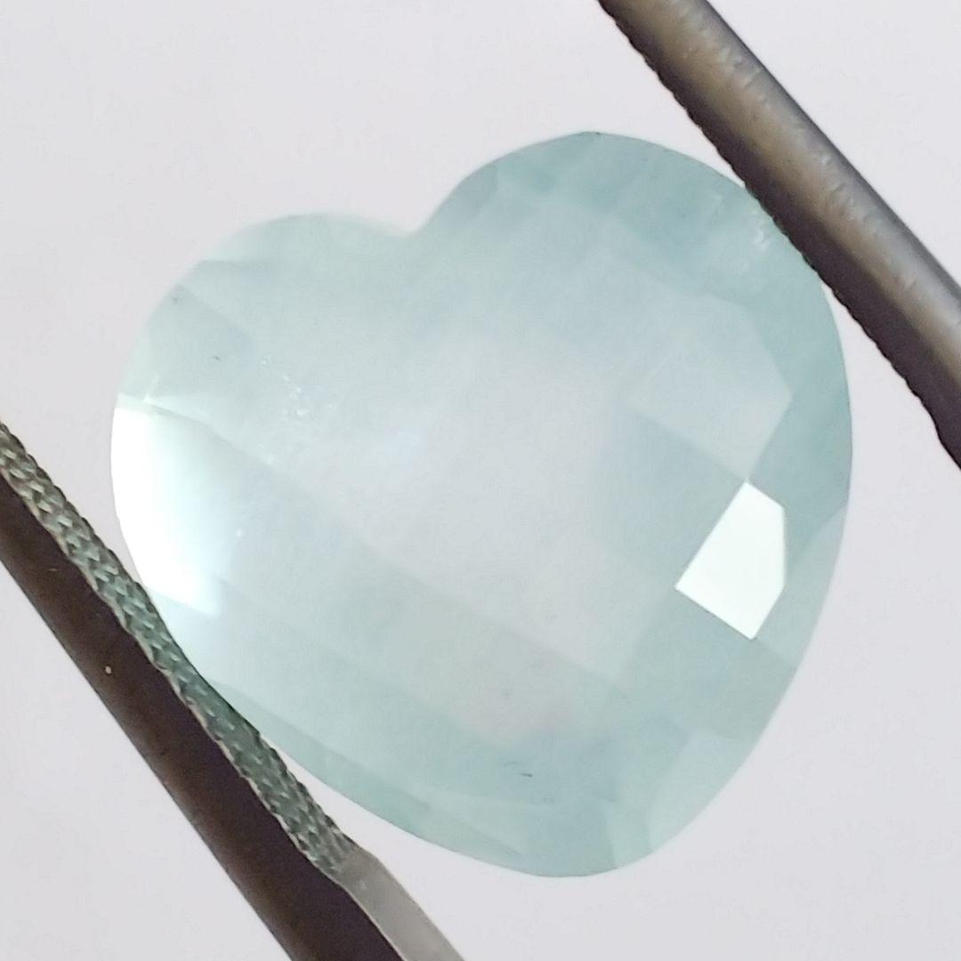 ミルキーアクアマリン ハートシェイプ♡ 5.76ct