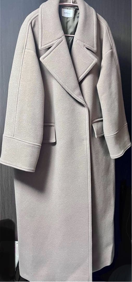 美品】Rene ルネ カシミヤ混 ミックスツイード コサージュ ポンチョ 36