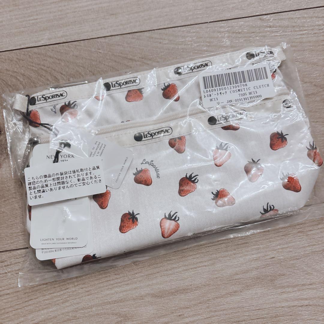 LeSportsac いちご柄ポーチ ビタースウィートベリー ストロベリー