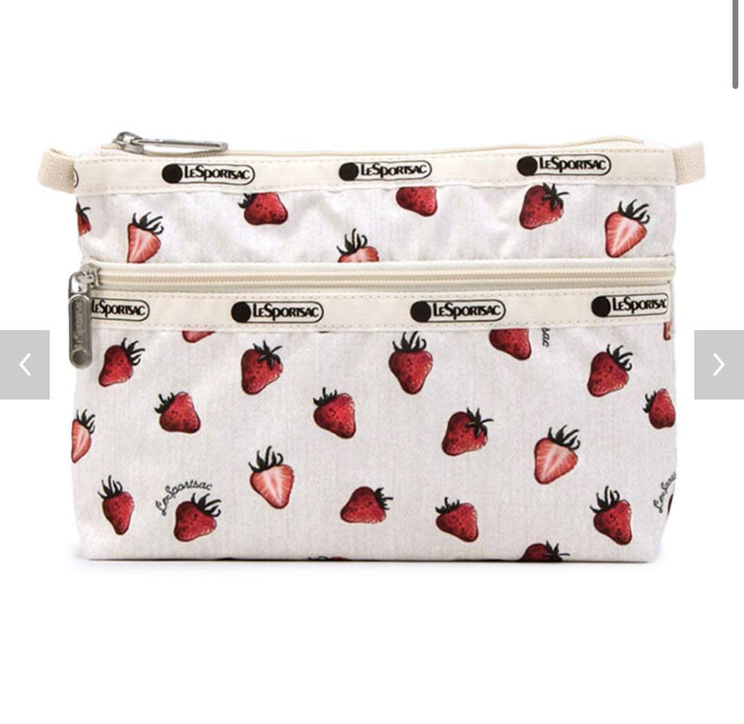 LeSportsac いちご柄ポーチ ビタースウィートベリー ストロベリー