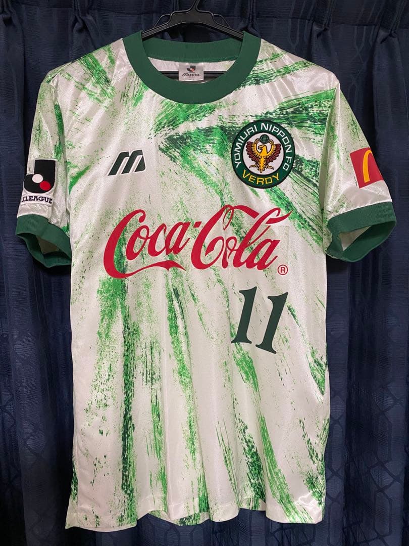 三浦知良 1993ヴェルディ川崎 アウェイ ユニフォーム L カズ - メルカリ