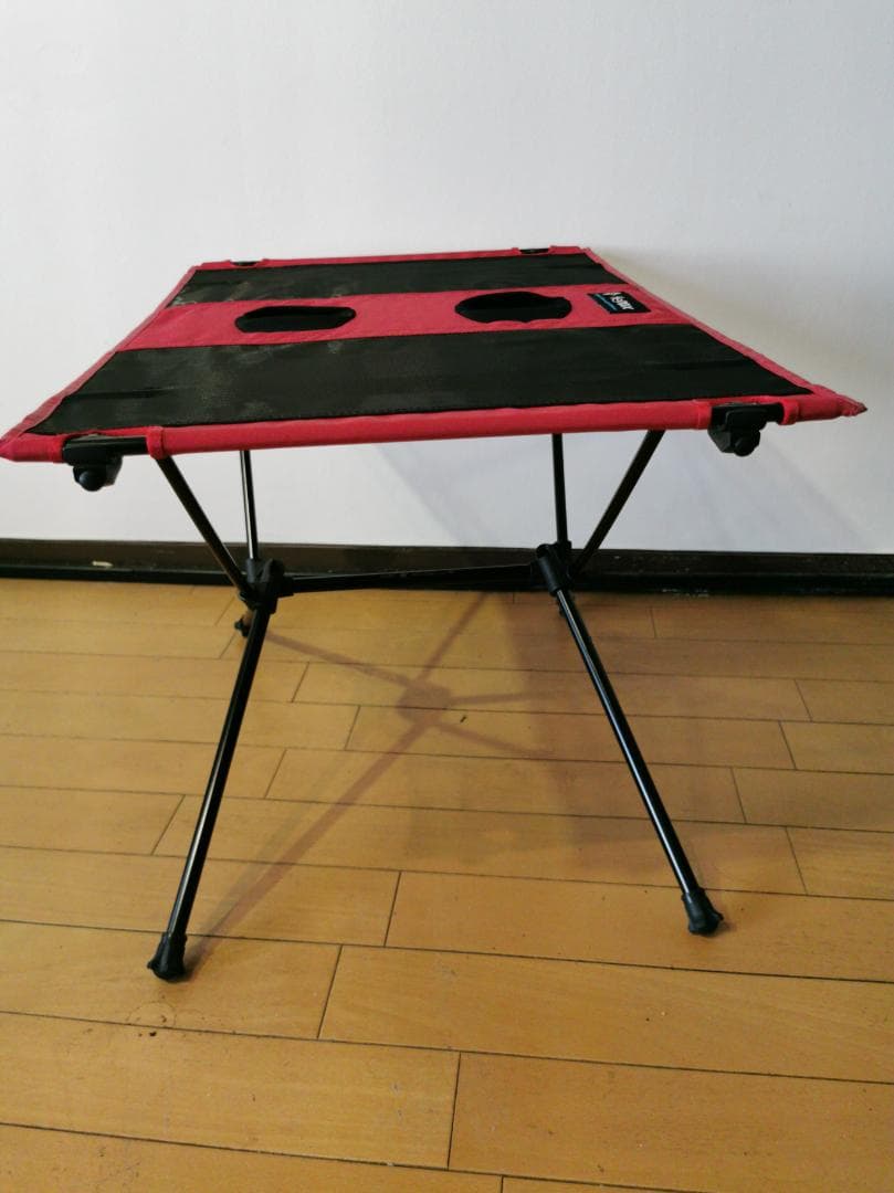 【中古美品】Helinoxヘリノックス テーブルワン レッド 正規品・屋外未使用