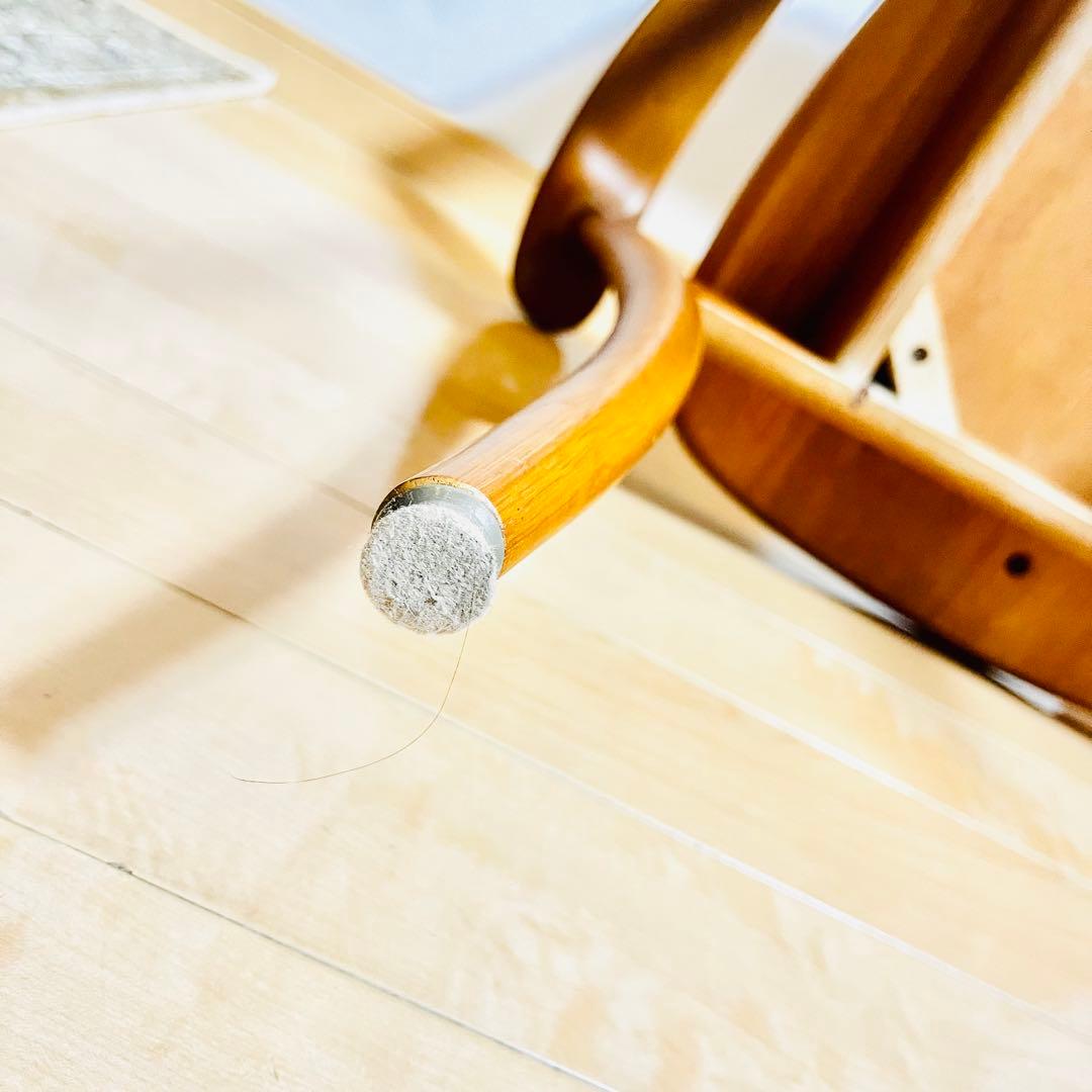 【美品】飛騨産業 HIDA クレセントアームチェア ウォールナット キツツキ②