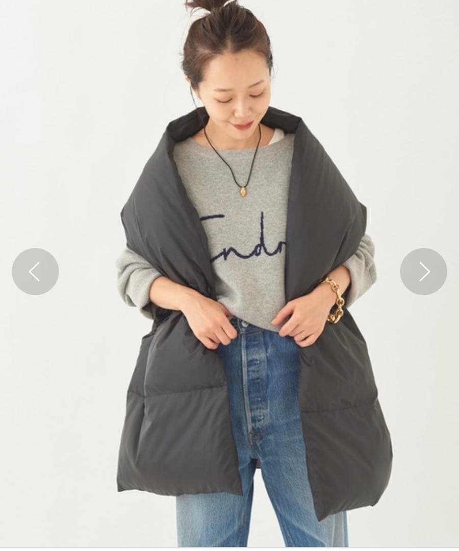 iku0531様　plage ダウンストール　ブラック