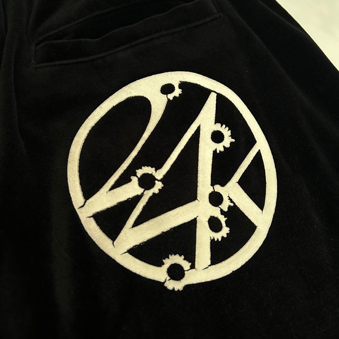 【激レア】24Karats セットアップジャージ　ベロア　ブラック　美品　M