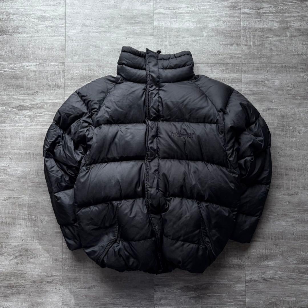 【極暖‼️】Marmot ダウンジャケット ブラック　Sサイズ　肉厚