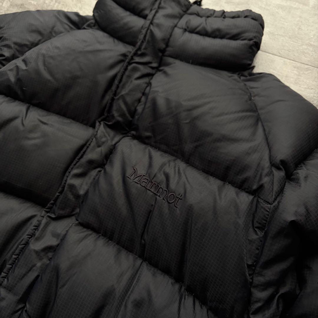 【極暖‼️】Marmot ダウンジャケット ブラック　Sサイズ　肉厚