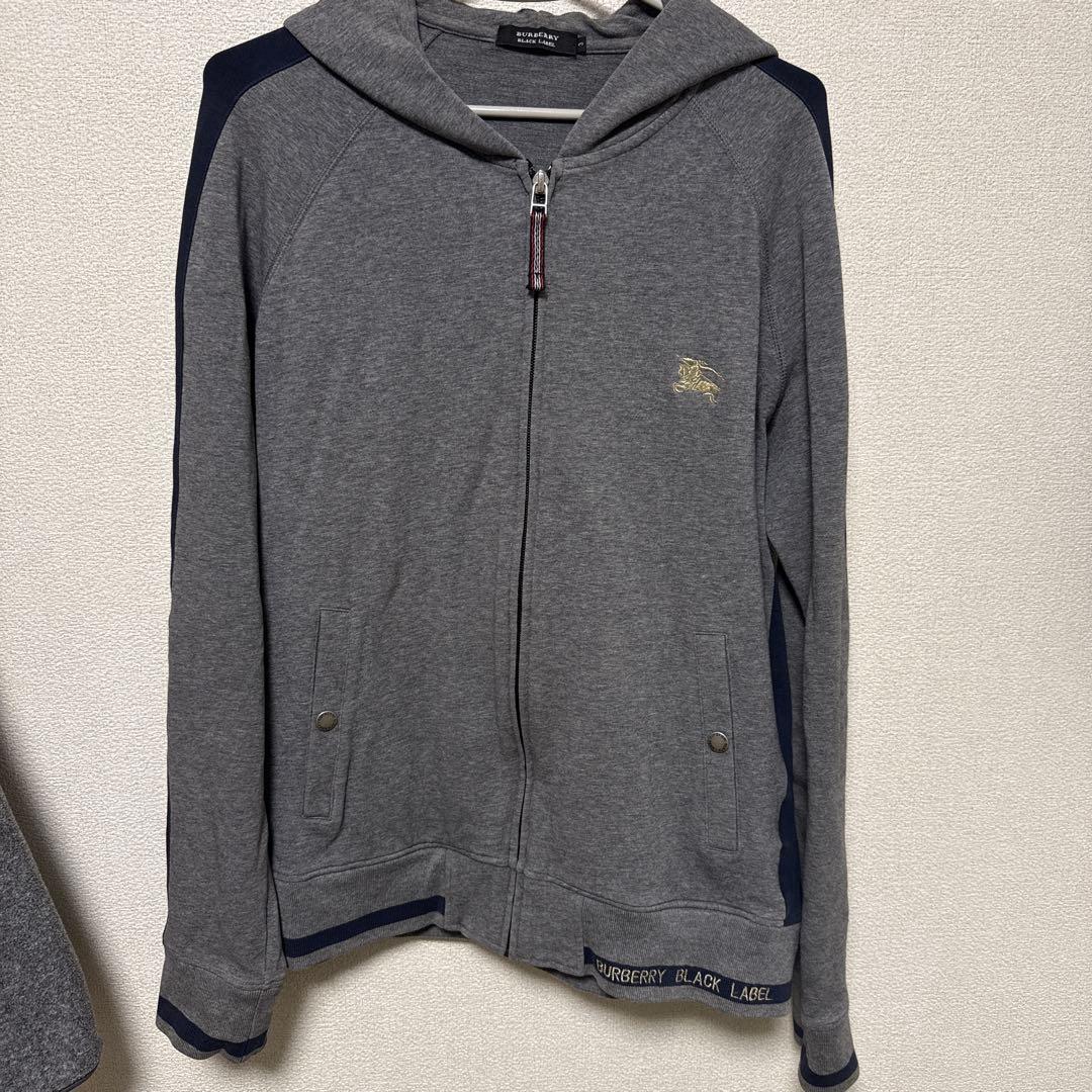 BURBERRY BLACK LABEL グレー パーカー サイズ3 - メルカリ