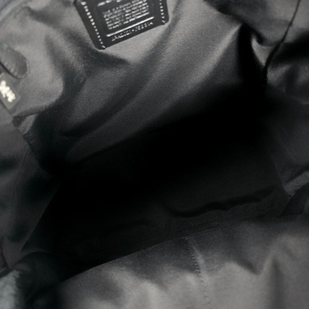 美品 コーチ シグネチャー PVC レザー バックパック リュックサック