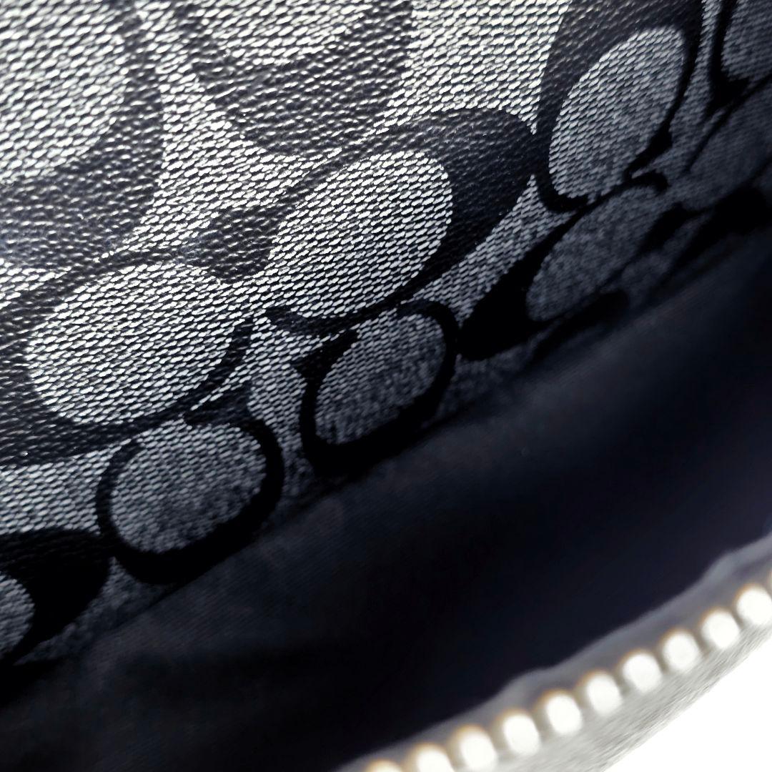 美品 コーチ シグネチャー PVC レザー バックパック リュックサック