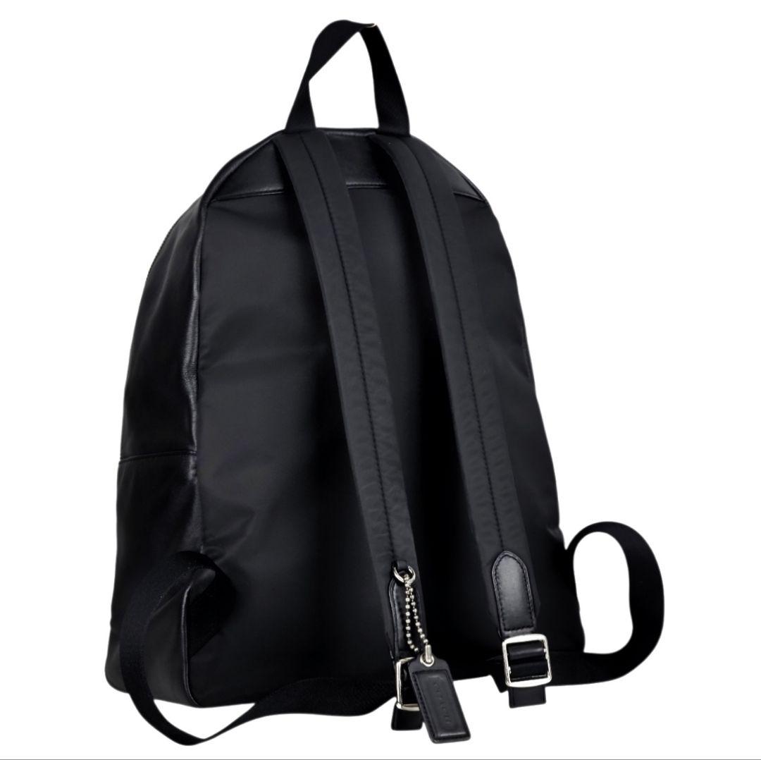 美品 コーチ シグネチャー PVC レザー バックパック リュックサック