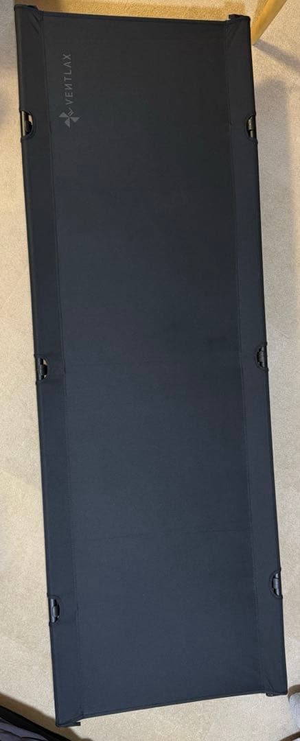 【2個セット】VENTLAX 2WAY アジャスタブル コット（オールブラック）