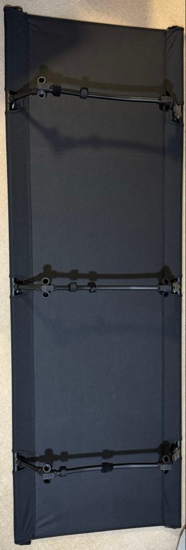 【2個セット】VENTLAX 2WAY アジャスタブル コット（オールブラック）