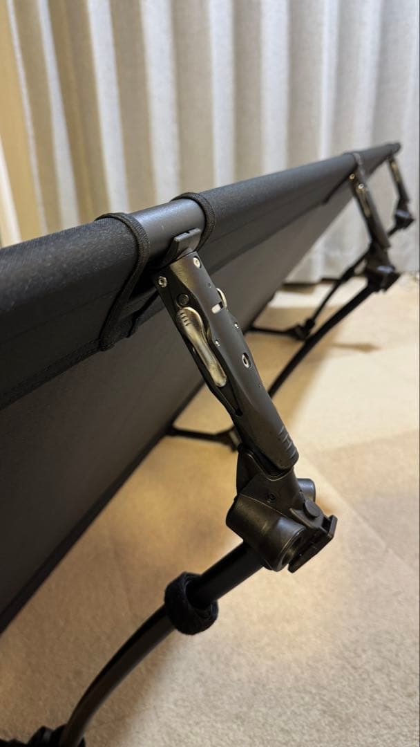 【2個セット】VENTLAX 2WAY アジャスタブル コット（オールブラック）