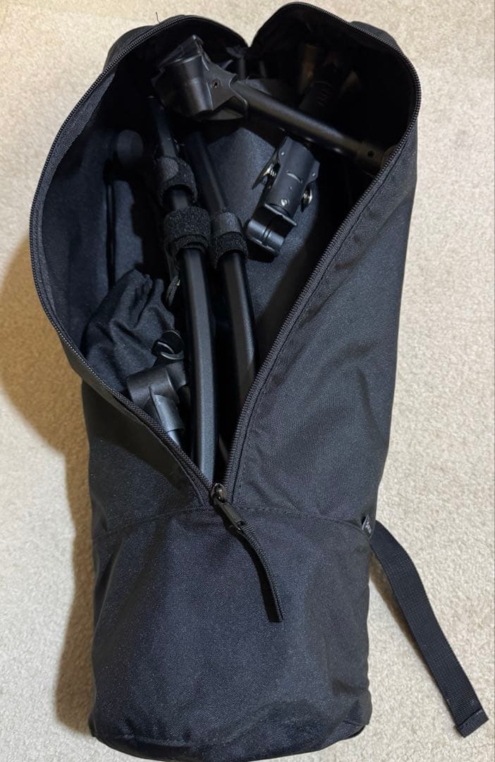 【2個セット】VENTLAX 2WAY アジャスタブル コット（オールブラック）