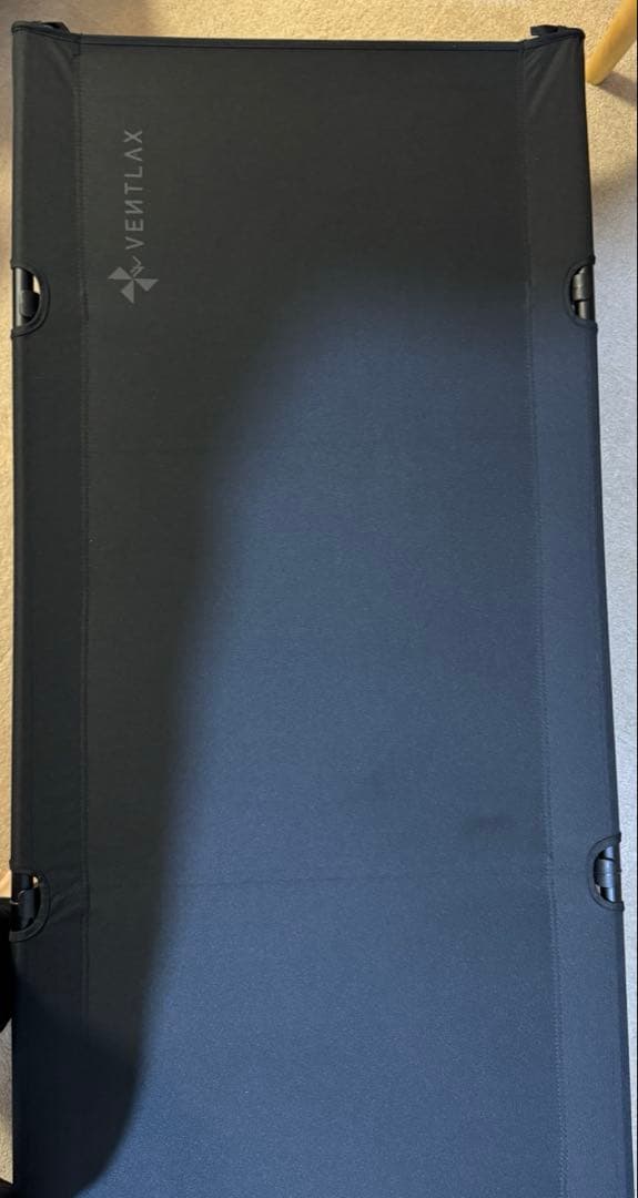 【2個セット】VENTLAX 2WAY アジャスタブル コット（オールブラック）