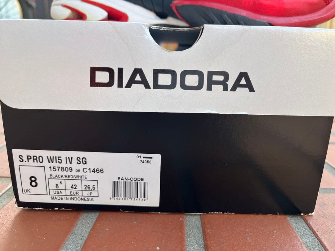 【未使用品】DIADORA S.PRO WI5 Ⅳ SG26.5オムニクレー