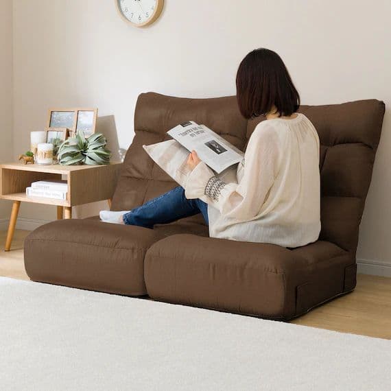 ニトリ　つながるハイバックポケットコイル座椅子　(ロダトール BR)