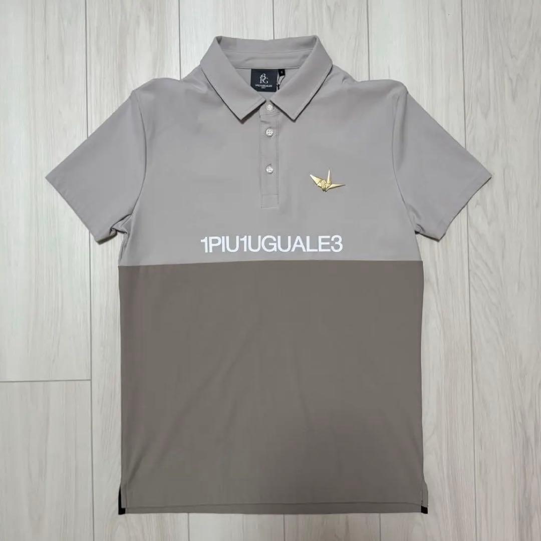 【新品タグ付き】ウノピュウ ゴルフ ポロシャツ 半袖 バイカラー Sサイズ
