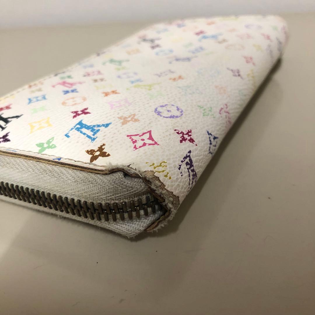 正規品 ルイヴィトン マルチカラー ジッピーウォレット レザー 長財布