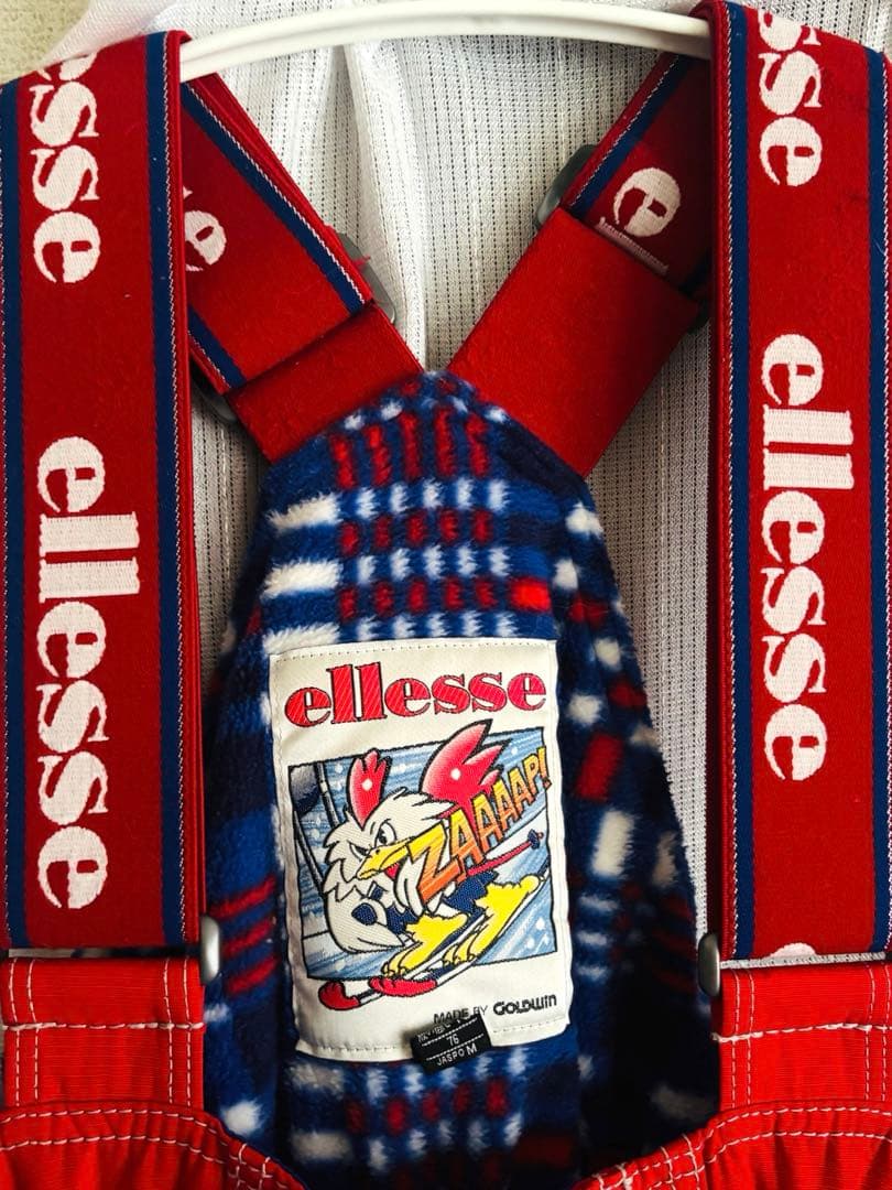 激レア!!ヴィンテージ ellesse リバーシブル　ココリコ　スキーウェア M