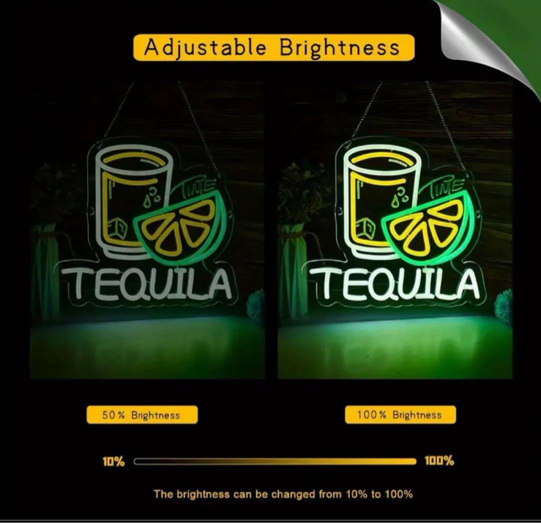 テキーラ ネオン LED 看板 メキシコ パーティー BAR PUB ショット