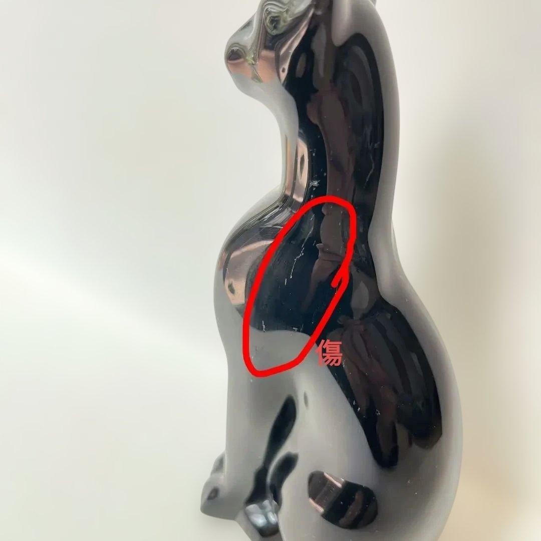 【稀少・特価】オールド バカラ BACCARAT 16cm 黒猫