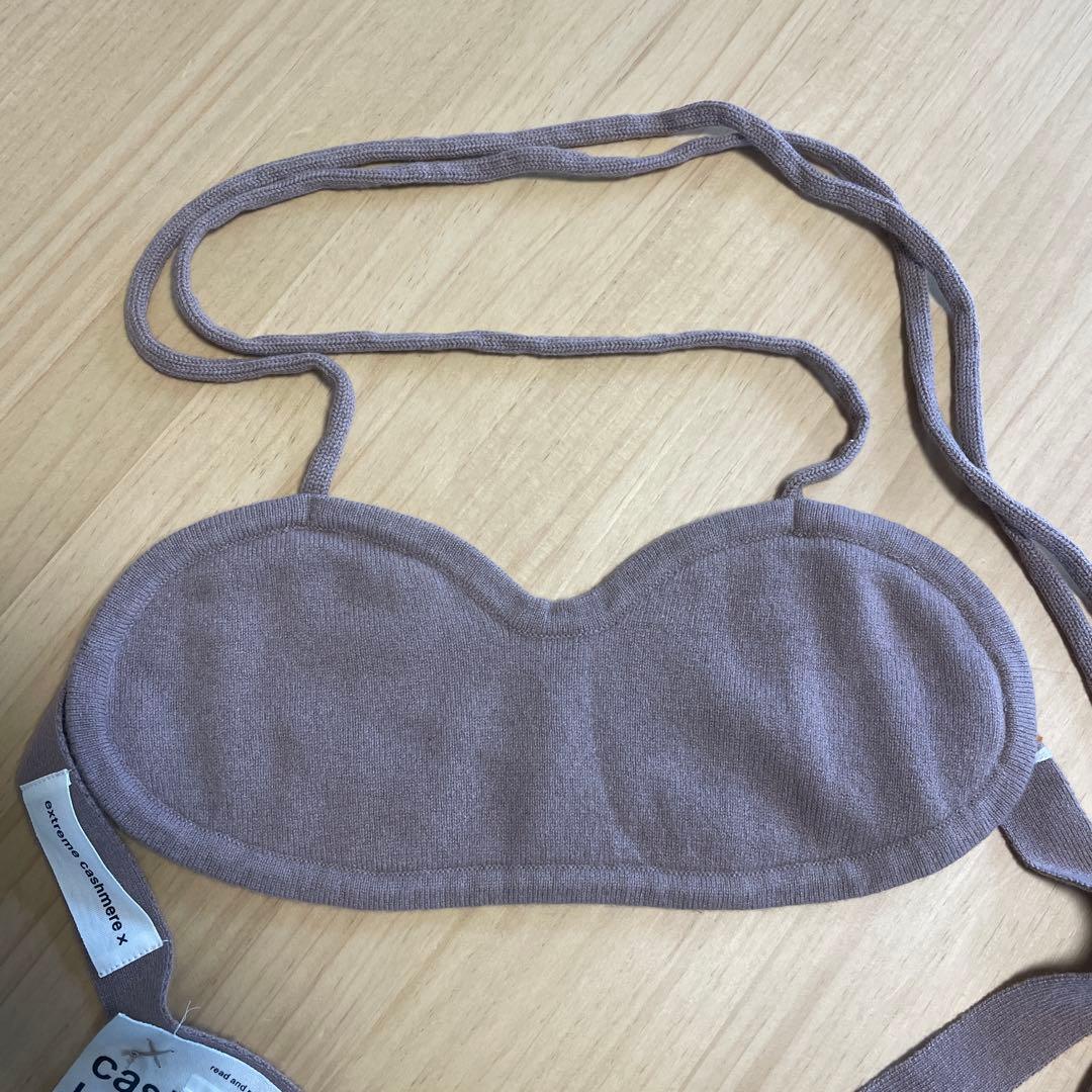 [新品]extreme cashmere bralette ビスチェ ブラレット